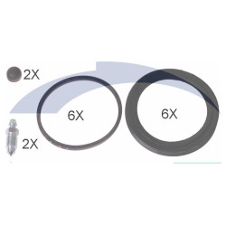 KIT REPARATION ETRIER FREIN AVANT - BENDIX - RENAULT