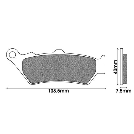 PLAQUETTES DE FREIN ARRIÈRE - BMW MOTO - K1600, 1250GS, 1250RT