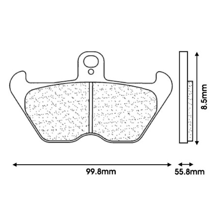 PLAQUETTES DE FREIN AVANT - BMW MOTO - K1100 LT et RS, K1200 LT et RS